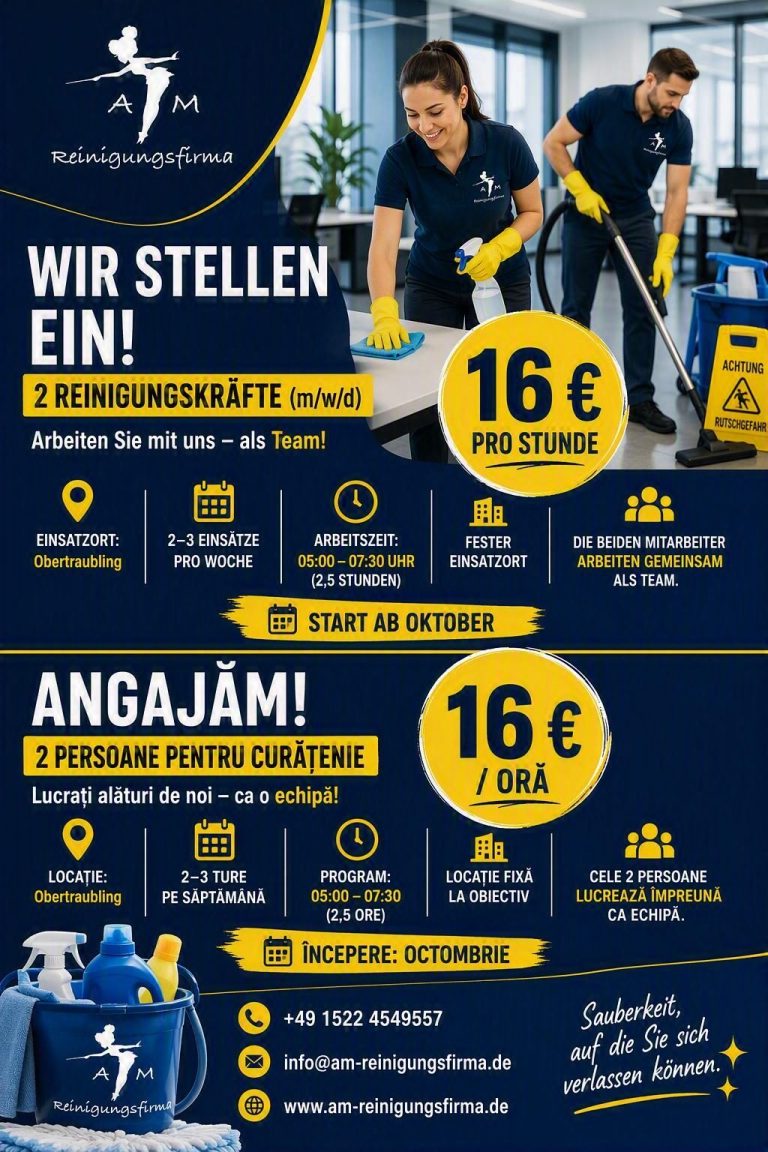Jobs als Reinigungskraft